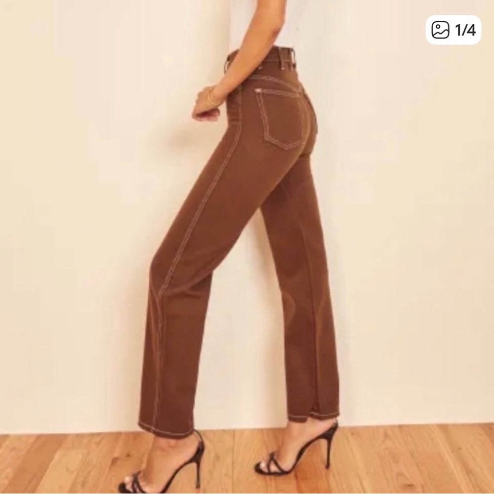 Reformation Cowboy jeans in brown